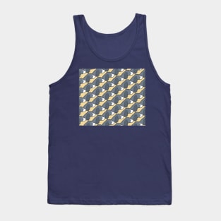 Springer spaniel pattern on yellow Tank Top